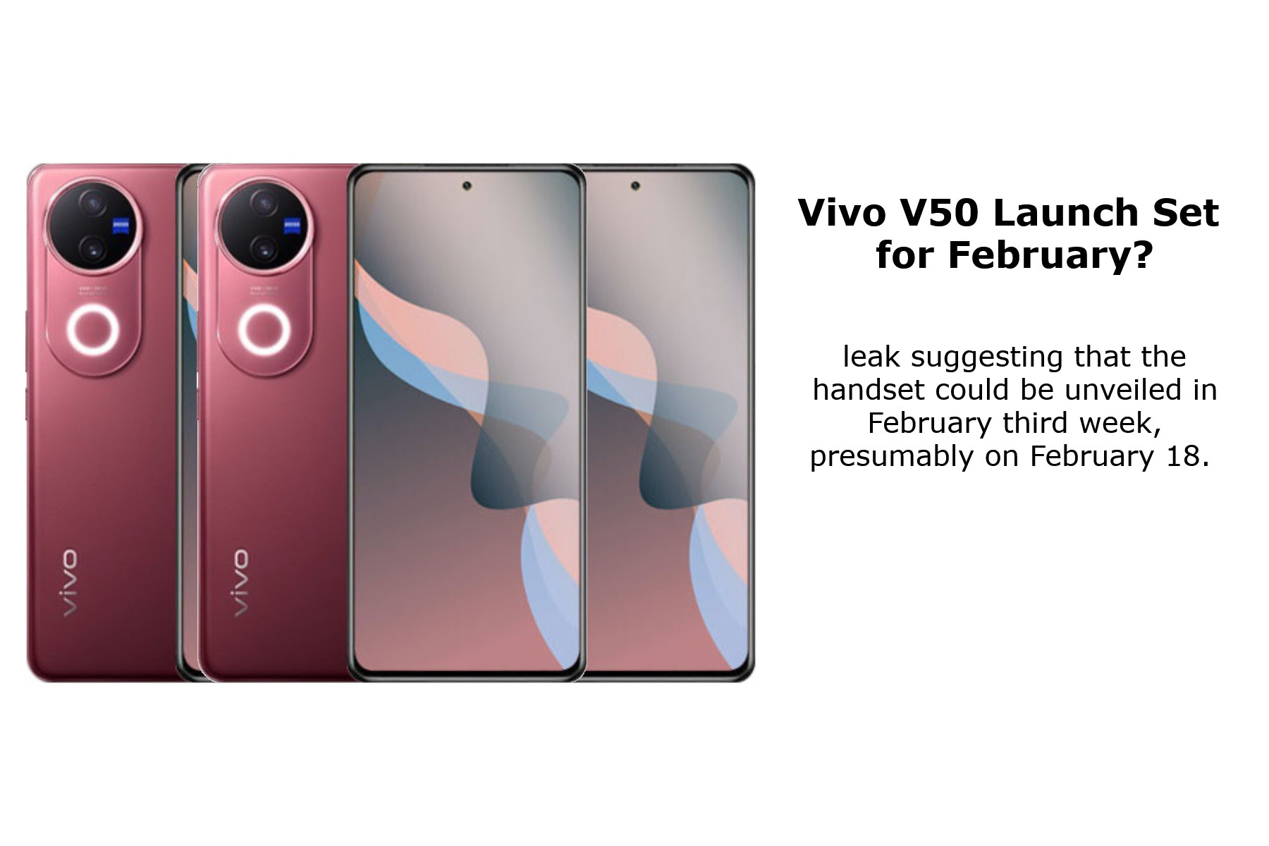 Vivo V50 Launch Set for February? Vivo V50 Price in India & Specs