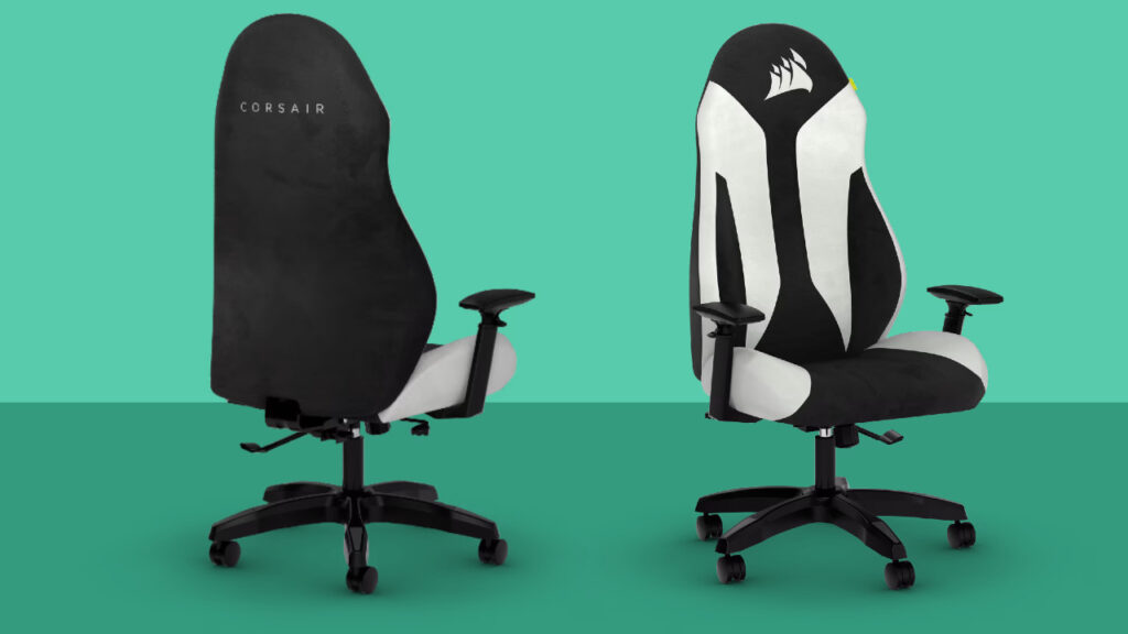 TC60 FABRIC Gaming Chair — White